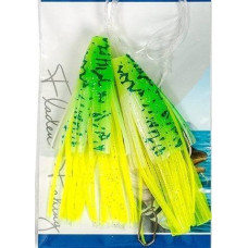 Torskeforfang 10/0 XL sprutter gul/grøn