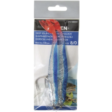 Torskeforfang 8/0 Twintail jig blå